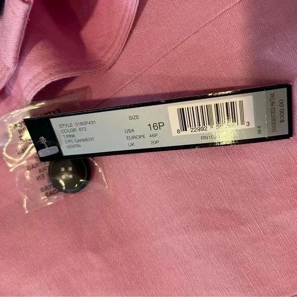 🩷🖤NWT Vintage Tahari Arthur S. Levine 3-Piece Pantsuit Size 16 Petite🖤🤍 - Picture 17 of 17